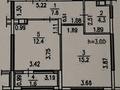 1-бөлмелі пәтер · 41.1 м² · 4/12 қабат, Ботагөз 2/2, бағасы: ~ 32.3 млн ₸ в Алматы, Алатауский р-н