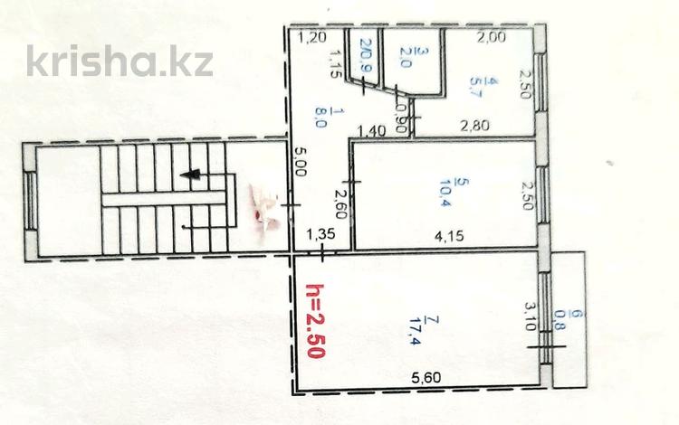 2-комнатная квартира · 45.2 м² · 4/5 этаж, Камзина 25 за 9 млн ₸ в Аксу — фото 2