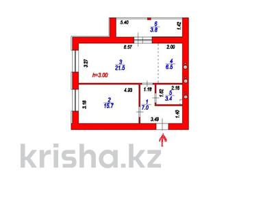 2-бөлмелі пәтер · 58 м² · 3/12 қабат, ​Улица Шамши Калдаяков, 46, бағасы: 22 млн ₸ в Астане, Есильский р-н
