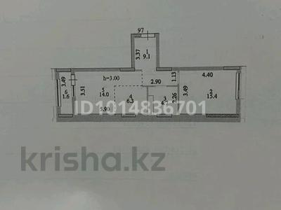 2-комнатная квартира · 51.1 м² · 3/12 этаж, Байтурсынова 30 — Байтурсынова за 35.7 млн ₸ в Астане, Сарайшык р-н