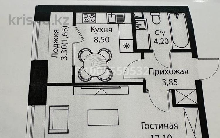 1-комнатная квартира · 36 м² · 9/12 этаж, Тауелсиздик 25/1 за 23 млн 〒 в Астане, Алматы р-н — фото 4