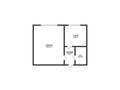 1-бөлмелі пәтер · 27.3 м² · 1/2 қабат, Рудненская 6, бағасы: 9.7 млн ₸ в Костанае — фото 10