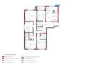 5-бөлмелі пәтер · 184.2 м² · 3/9 қабат, Турар Рыскулов 3, бағасы: 185 млн ₸ в Астане, Есильский р-н