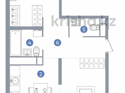 2-комнатная квартира · 79.1 м² · 10/16 этаж, Сатпаева 90/58 — БЕЗ КОМИССИИ за ~ 58.6 млн ₸ в Алматы, Бостандыкский р-н