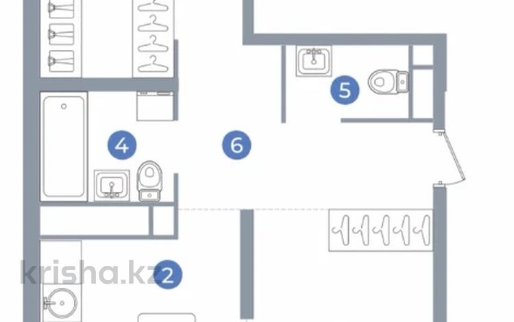 2-комнатная квартира · 79.1 м² · 10/16 этаж, Сатпаева 90/58 — БЕЗ КОМИССИИ за ~ 58.6 млн ₸ в Алматы, Бостандыкский р-н — фото 2