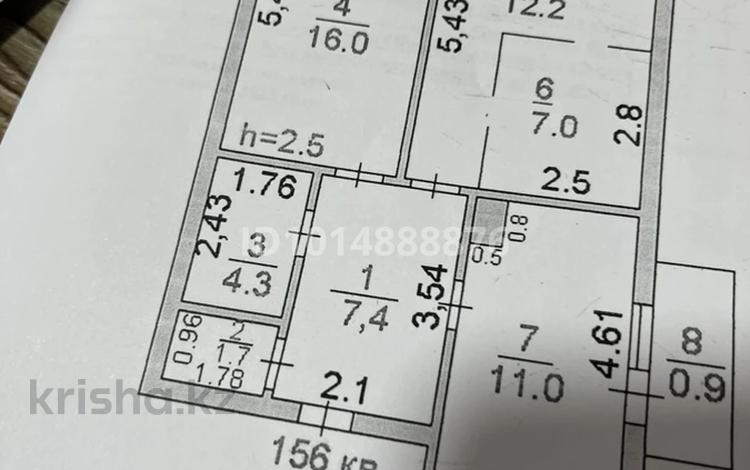 3-комнатная квартира · 70 м² · 8/9 этаж, Жаңа қала 11 32А — Казпочта артындағы дом за 130 000 ₸ в Туркестане — фото 3