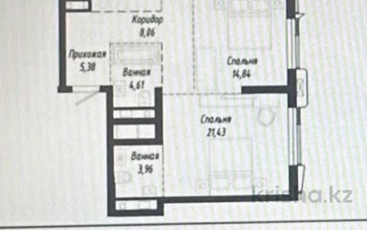 3-бөлмелі пәтер · 102.4 м², Туран 37/2 — Хан Шатыр, бағасы: 122.5 млн ₸ в Астане, Нура р-н — фото 2
