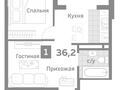 1-комнатная квартира · 36 м² · 8/9 этаж, Бурундайская 91 за ~ 18.4 млн ₸ в Алматы, Жетысуский р-н