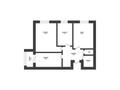 3-бөлмелі пәтер · 65.9 м² · 4/6 қабат, Юбилейный, бағасы: 33 млн ₸ в Костанае — фото 10