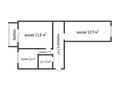2-комнатная квартира, 42.6 м², 4/5 этаж, Парковая 94 за 7.5 млн 〒 в Рудном