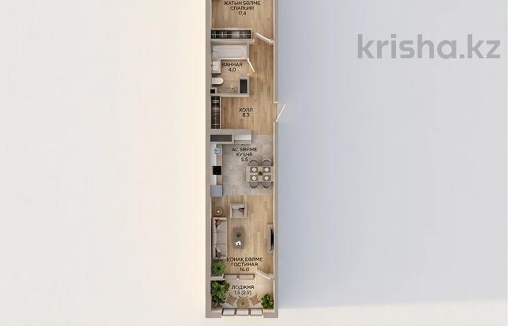 2-комнатная квартира · 52.7 м² · 10/15 этаж, Райымбека 210/27 за ~ 35.6 млн ₸ в Алматы, Алмалинский р-н — фото 10