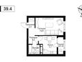 1-бөлмелі пәтер · 39.4 м² · 8/9 қабат, Нұркент ш/а, Турара Рыскулова — Рыскулова Момышулы, бағасы: 27.3 млн ₸ в Алматы, Алатауский р-н — фото 2