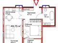 2-комнатная квартира · 48.75 м² · 8/9 этаж, Е 509 11 за 32 млн ₸ в Астане, Есильский р-н — фото 2