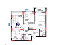 3-бөлмелі пәтер · 82.13 м² · 5/9 қабат, Бухар жырау 31/1, бағасы: 64 млн ₸ в Астане, Есильский р-н