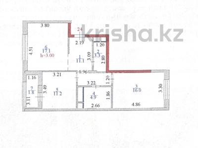 2-комнатная квартира · 65.4 м² · 7/8 этаж, Алихан Бокейхан 38 за 69 млн ₸ в Астане, Есильский р-н