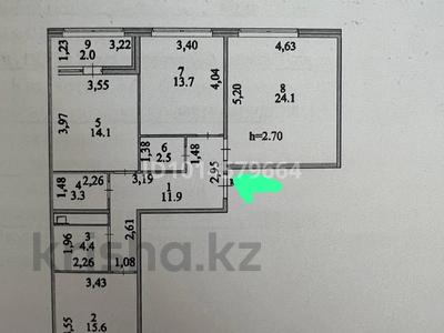 3-комнатная квартира · 93 м² · 9/9 этаж, Нурмагамбетова 25/1 — Нурмагамбетова за 68 млн ₸ в Астане, Алматы р-н