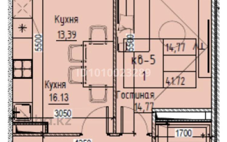 1-комнатная квартира · 42 м² · 2/4 этаж, мкр Нуршашкан (Колхозши), Санлак 17/1 за 27 млн ₸ в Алматы, Турксибский р-н — фото 6