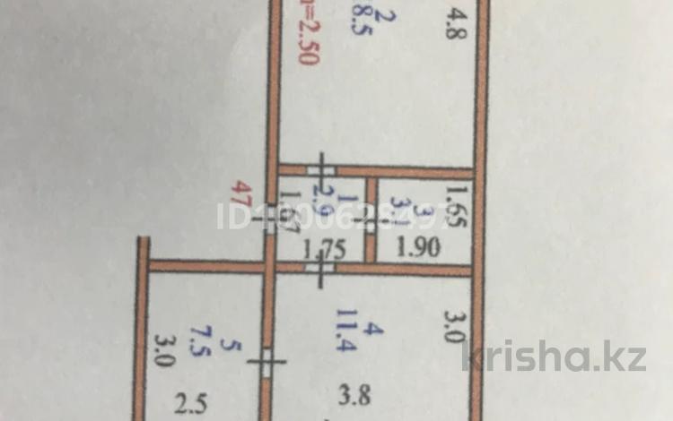 2-бөлмелі пәтер · 44.5 м² · 4/4 қабат, Советская 35, бағасы: 25 млн ₸ в Петропавловске — фото 2