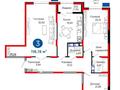 3-бөлмелі пәтер · 116.19 м² · 8/12 қабат, Байдибек би 115/10, бағасы: 68.5 млн ₸ в Шымкенте — фото 11