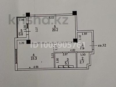 1-бөлмелі пәтер · 53.3 м² · 4/10 қабат, 18А ш/а 5, бағасы: 18 млн ₸ в Актау, 18А мкр
