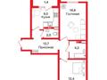 2-комнатная квартира · 58 м² · 12/12 этаж, мкр Акбулак, Байтерекова за 34 млн ₸ в Алматы, Алатауский р-н
