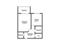 1-бөлмелі пәтер · 39.7 м² · 9/9 қабат, Аэропорт 35а, бағасы: 18.5 млн ₸ в Костанае — фото 3