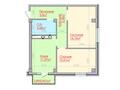 2-комнатная квартира · 56.11 м², мкр. Шымсити, проспект Байдибек би за ~ 20.5 млн ₸ в Шымкенте, Енбекшинский р-н — фото 3