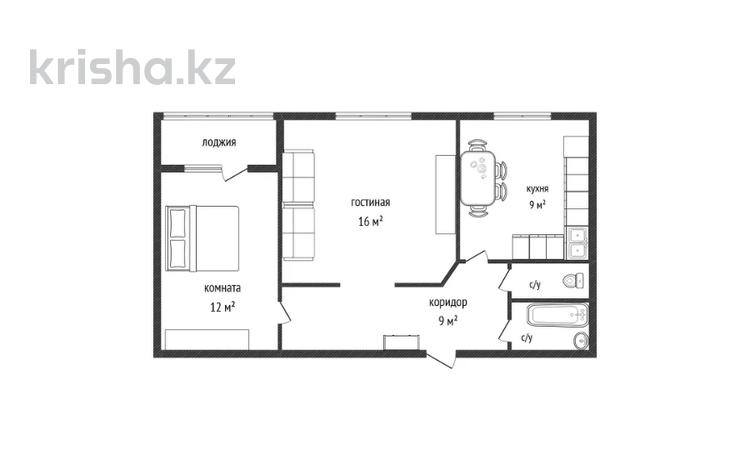 2-комнатная квартира · 52 м² · 4/9 этаж, Сатпаева 14 за 25 млн ₸ в Усть-Каменогорске — фото 2