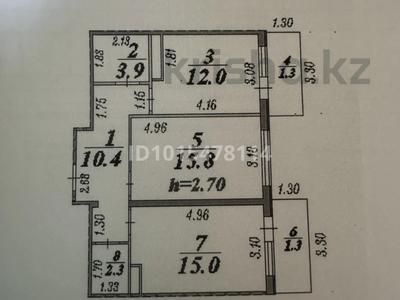 2-комнатная квартира · 62 м² · 4/12 этаж, 4-й микрорайон 62 за 30 млн ₸ в Конаеве
