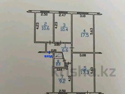 4-комнатная квартира, 76 м², 2/5 этаж, 4 МКР. ЖАСТАР — ВОЗЛЕ ТД ДАУЛЕТ - ШКОЛА # 14 за 26 млн 〒 в Талдыкоргане