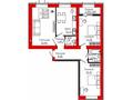 3-комнатная квартира · 82.52 м², Айтматова 19 за ~ 40.8 млн ₸ в Астане, Нура р-н — фото 3