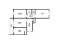 3-бөлмелі пәтер · 71.3 м² · 7/10 қабат, 8-й Микрорайон 11, бағасы: 35.2 млн ₸ в Костанае — фото 2