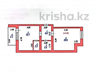 2-комнатная квартира · 48.7 м² · 2/9 этаж, Розы Боглановой 1 — ЧИСТОВАЯ, В ИПОТЕКУ МОЖНО за 27.5 млн ₸ в Астане