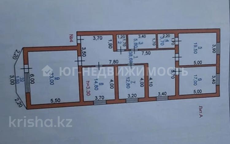 4-комнатная квартира, 148 м², 2/2 этаж, Жамбыла 88 — Сулейманова за 55 млн 〒 в Таразе — фото 2