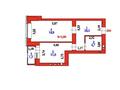 1-бөлмелі пәтер · 46.3 м² · 7/9 қабат, Калдаякова 51, бағасы: ~ 23.2 млн ₸ в Астане, Сарайшык р-н — фото 8
