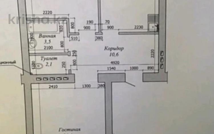 2-комнатная квартира, 72 м², 3/9 этаж, мкр. Батыс-2, Алия Молдагулова 62 за ~ 24.4 млн 〒 в Актобе, мкр. Батыс-2 — фото 2