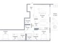 3-комнатная квартира · 126.8 м² · 2/3 этаж, мкр Мирас, Мкр. Мирас 33 за ~ 248.5 млн ₸ в Алматы, Бостандыкский р-н — фото 3