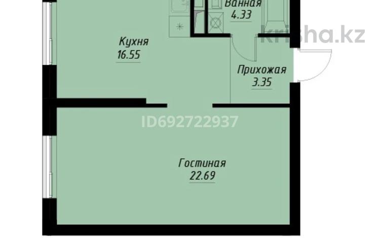 1-комнатная квартира, 46.98 м², 8/12 этаж, Сейфулина 469а​ за 36 млн 〒 в Алматы, Алмалинский р-н — фото 2