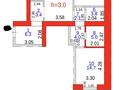 3-бөлмелі пәтер · 98.8 м² · 10/10 қабат, Микрорайон Байкена Ашимова 21А, бағасы: 62 млн ₸ в Караганде, Казыбек би р-н — фото 4