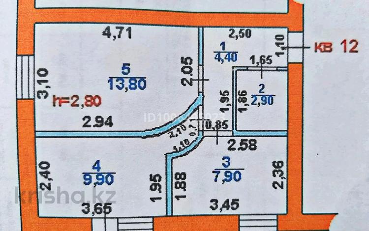 2-комнатная квартира · 39.7 м² · 3/3 этаж, Комратова за 14 млн ₸ в Таразе — фото 14