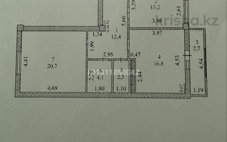 2-комнатная квартира · 72.4 м² · 6/9 этаж, Просп. Султана Бейбарыса 136 за 28 млн ₸ в Атырау, мкр Авангард-2 — фото 5