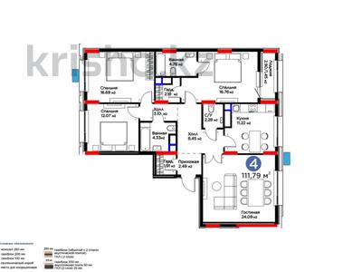 4-бөлмелі пәтер · 112 м² · 8/9 қабат, Туран 57/6 — С КЛЮЧАМИ и ДОКУМЕНТАМИ, бағасы: 87.5 млн ₸ в Астане