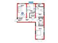 3-комнатная квартира · 90.65 м², Тараз 8/1 за ~ 67.8 млн 〒 в Алматы, Турксибский р-н — фото 3