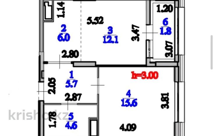 2-комнатная квартира · 45.8 м² · 11/14 этаж, Кайым Мухамедханова за 34.8 млн ₸ в Астане, Нура р-н — фото 2