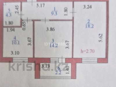 2-комнатная квартира · 60 м² · 3/12 этаж, Просп. Кабанбай батыра 59 за 39.9 млн ₸ в Астане, Есильский р-н