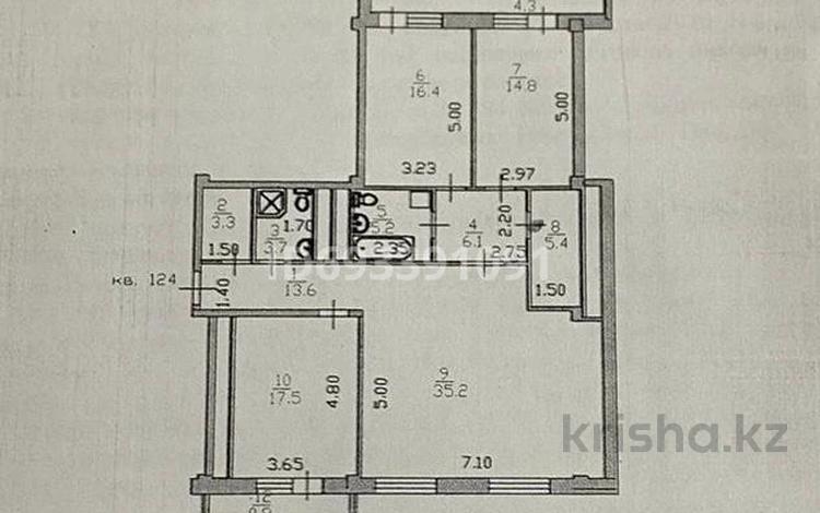 3-комнатная квартира, 135 м², 5/17 этаж, Калдаякова 11 за 52 млн 〒 в Астане, Алматы р-н — фото 2