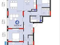 4-комнатная квартира · 123.5 м², Е 900 10 — Аллея Гринлайн за 90 млн 〒 в Астане, Нура р-н
