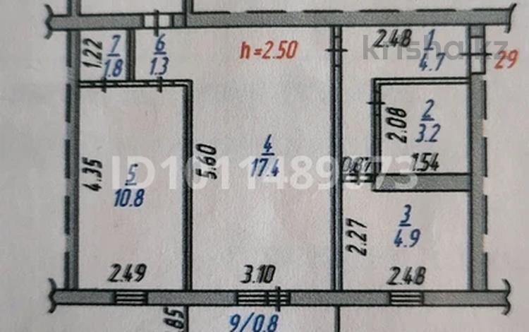3-бөлмелі пәтер · 58 м² · 3/5 қабат, Абая 58/1, бағасы: 11 млн ₸ в Темиртау — фото 2