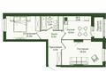 2-комнатная квартира · 60.22 м², Сафуан Шаймерденов 4/1 за ~ 27.1 млн 〒 в Астане, Алматы р-н — фото 3