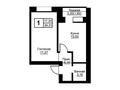 1-бөлмелі пәтер · 39.21 м², Уалиханова 7А, бағасы: ~ 10.6 млн 〒 в Щучинске — фото 3